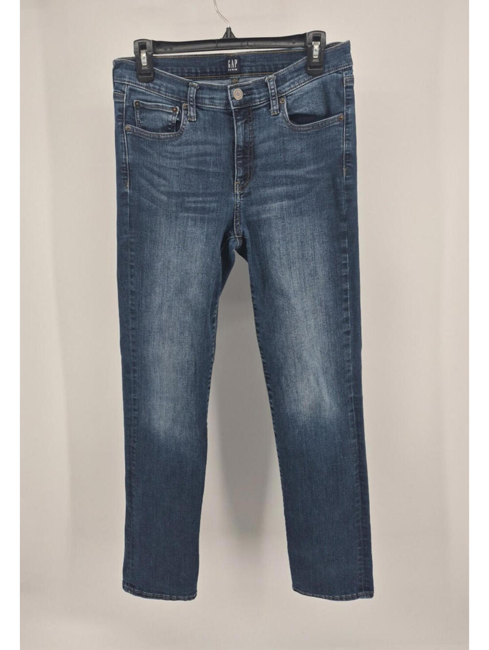 Gap Denim Mid Rise Classic Strait Jeans Women's Size 30 R Stretch